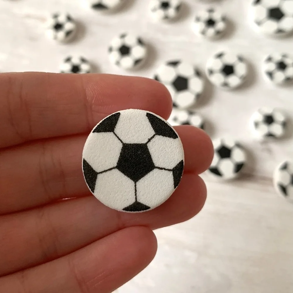 Fun Foam Soccer Ball Craft Supplies Pieces (50 pc) Sports Beads Scrapbooks